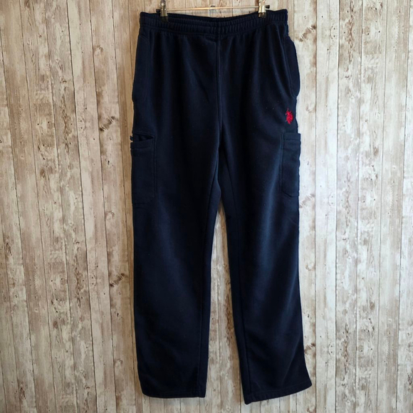 Men's Us Polo Assn Sweatpants Size L Blue - Picture 1 of 8